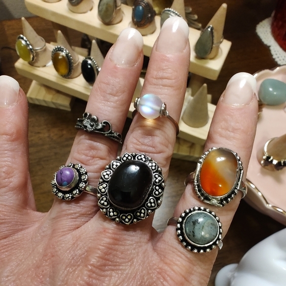 Jewelry - Labradorite Ring Size 8.5 Alloy